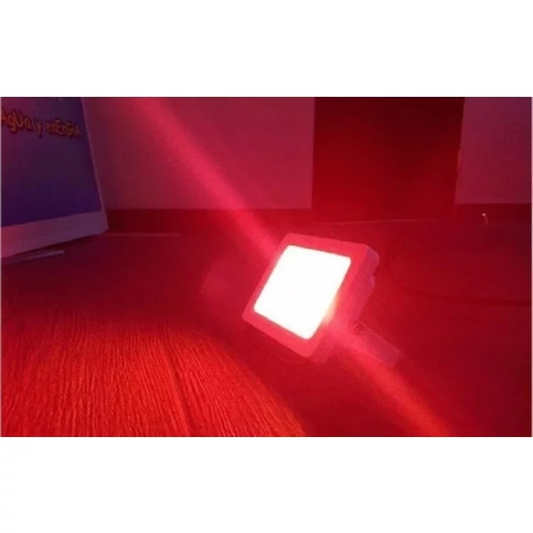 Reflector Mini Led 10 Watts Color Rojo Azul