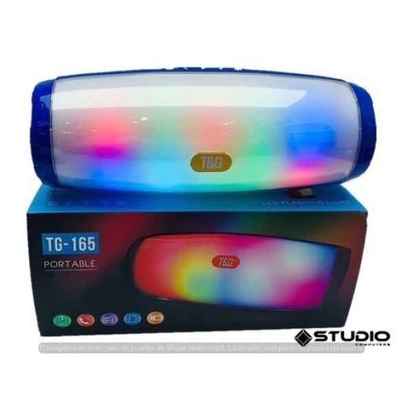 Parlante Portátil Bluetooth Luces Led Rítmica T&g Tg165 - Imagen 4