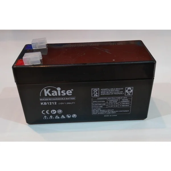 Batería De Gel 12v 1.2 A Auto / Luz Emergencia / Balanzas - Imagen 2