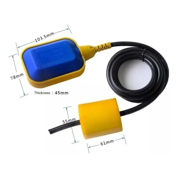 Interruptor Nivel Flotador Switch Para Tanque 2mt De Cable - Imagen 3