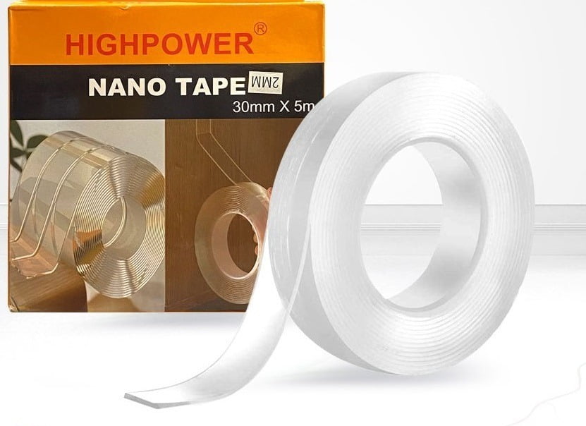 GENERICO 2x Cinta Doble Contacto Nano Tape Cinta Adhesiva Baño Imperm