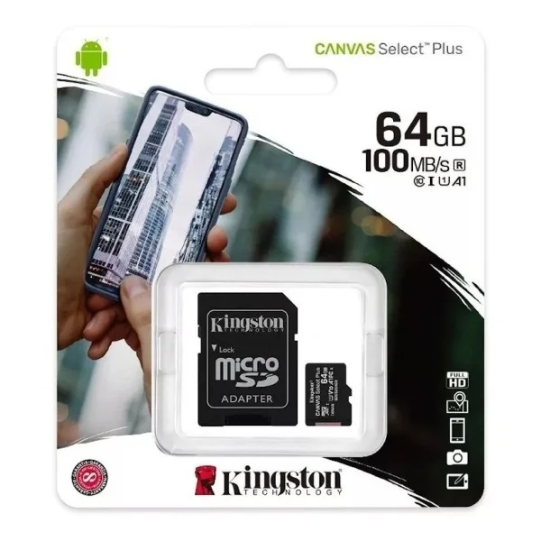 Tarjeta De Memoria Kingston Sdcs2 Con Adaptador Sd 64gb - Imagen 2