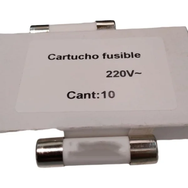 Pack 10 Cartucho Fusible Para Caja De Tapones 25 Amp