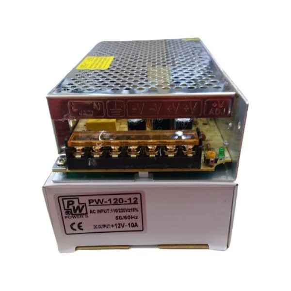 Fuente 12 V De Corriente Continua 10 Amp Con Bornera