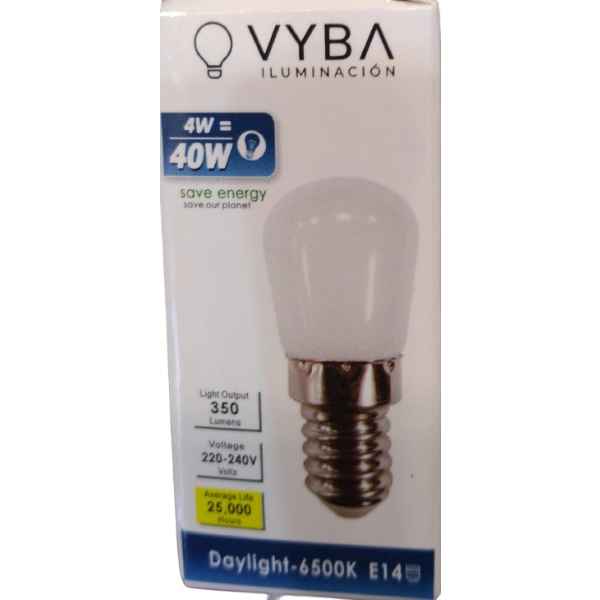 Lampara Led 4w E14 Luz Fria Vyba Contacto Electricidad