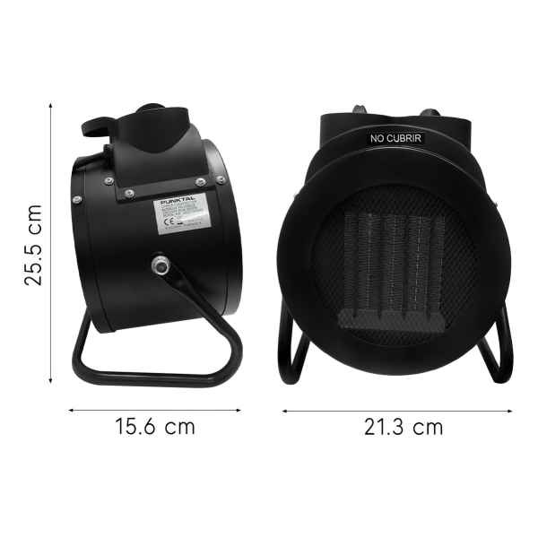 Caloventilador Calefactor Cañon Estufa Punktal 2000w Oy - Imagen 5