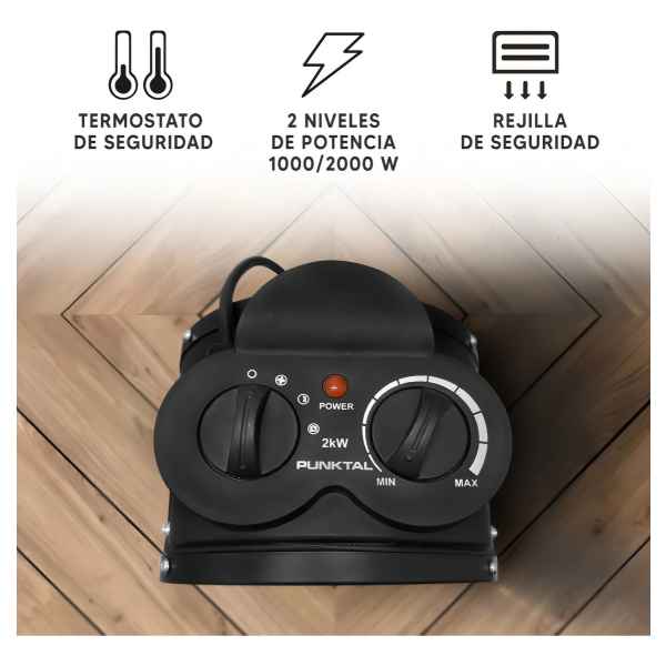 Caloventilador Calefactor Cañon Estufa Punktal 2000w Oy - Imagen 3