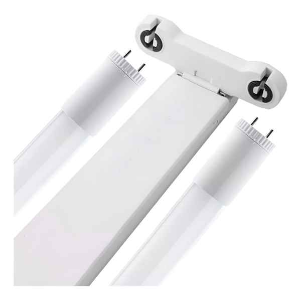 Artefacto Listón Doble + 2 Tubo De Luz Led 18w