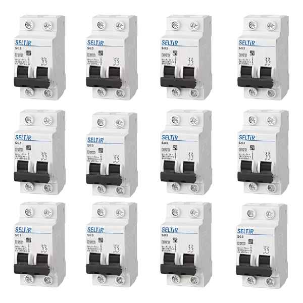Pack 12 Llaves Térmicas Seltir Contacto Electricidad - Imagen 3