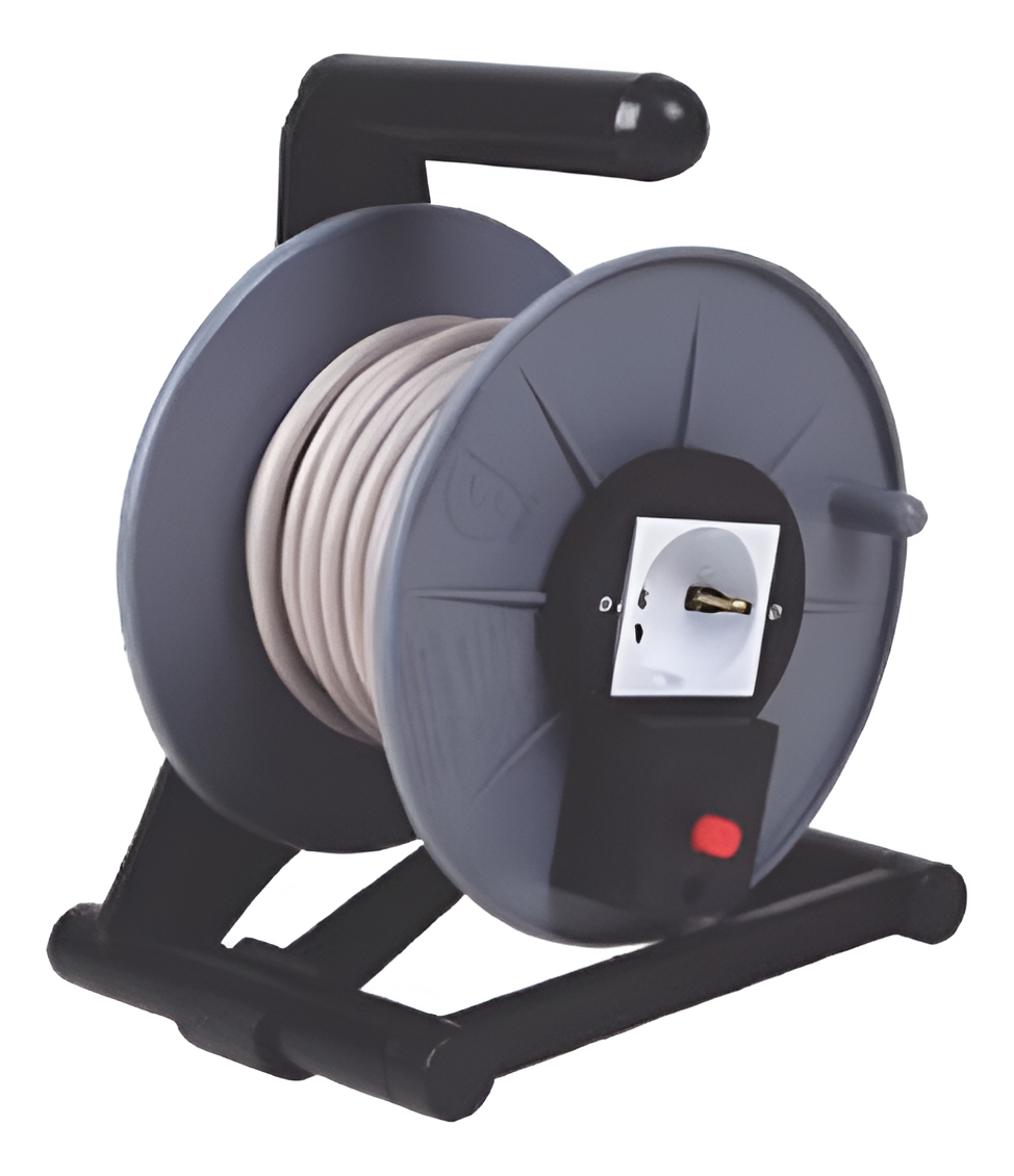 Alargue Carrete De Enrollar 10 Mts Contactoelectricidadcolon