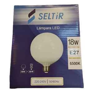 Lampara Led Redonda Seltir 18w E27 6500k Contacto Colon