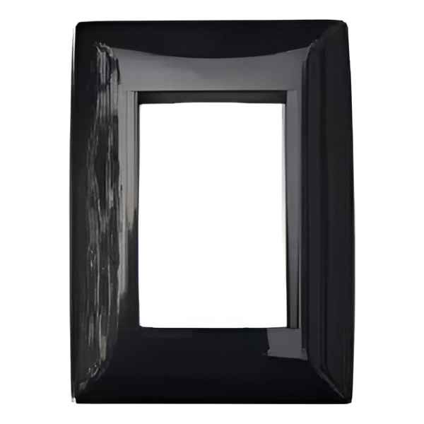 Plaqueta Molveno Linea Atenea Color Negro 3 Modulo
