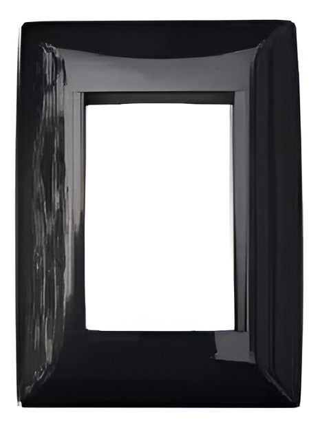Plaqueta Molveno Linea Atenea Color Negro 3 Modulo