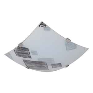 Plafon Cuadrado Vidrio Rayado Contacto Electricidad Colon