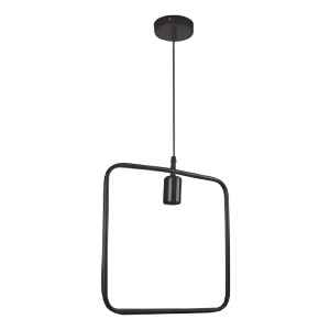 Colgante En Hierro Forma Cuadrado Contacto Electricidad