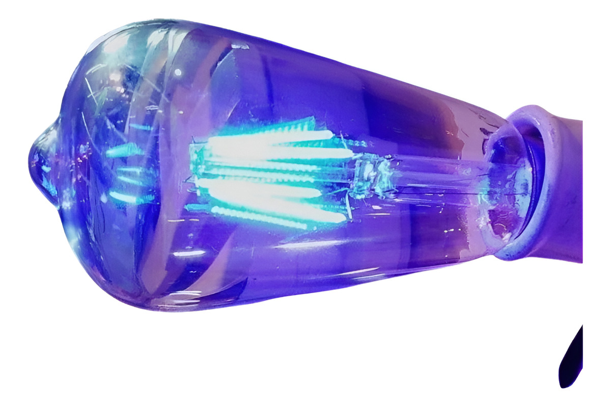 Lampara St64 Filamento Led E27 4w Color Azul