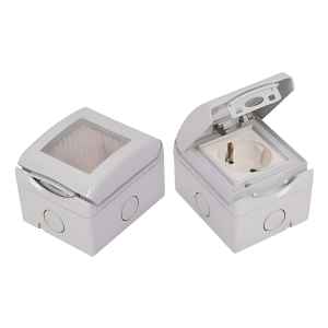 Toma Schuko Con Caja Estanco Ip54 Mig Contacto Electricidad