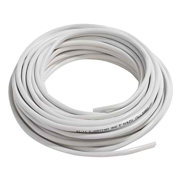 Goma 3x2 Mm 10 Metros Color Blanco Contacto Electricidad