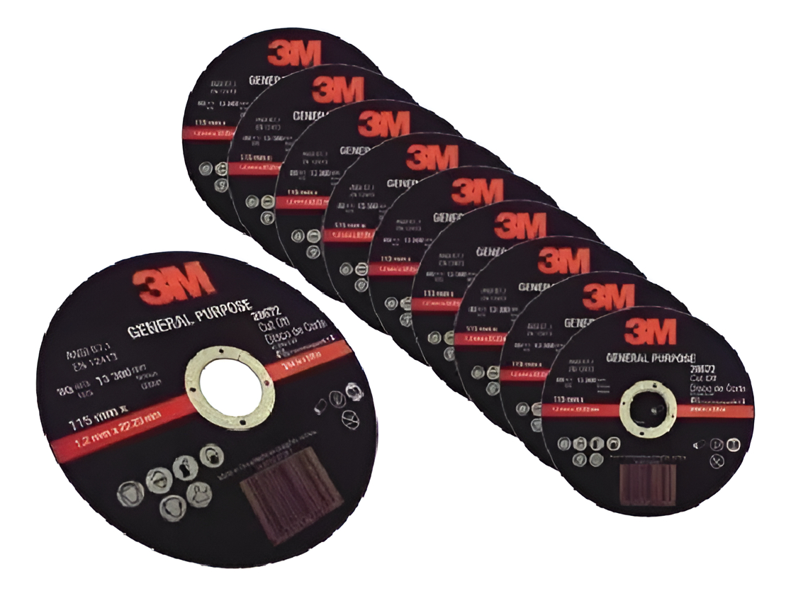 Pack 10 Discos De Corte 3m Multiproposito 115mm X 1,2mm