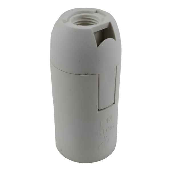 Portalampara Plastico Pase E14 Contacto Electricidad