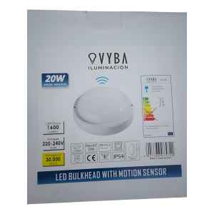 Lampara Led Con Sensor De Movimiento Vyba 20w Luz Neutra