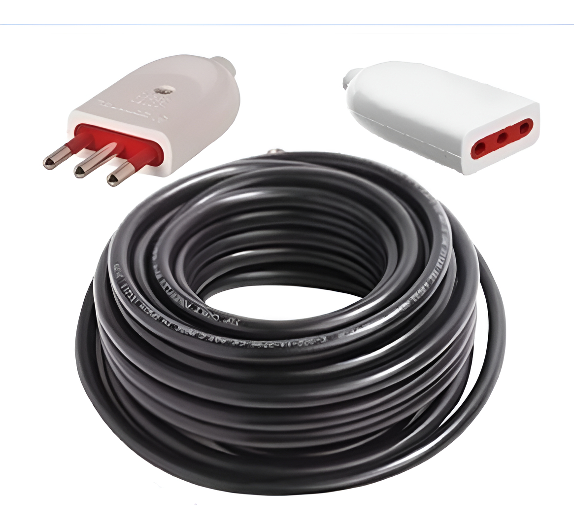 Alargue Armado 40mts Con Terminales Contacto Electricidad