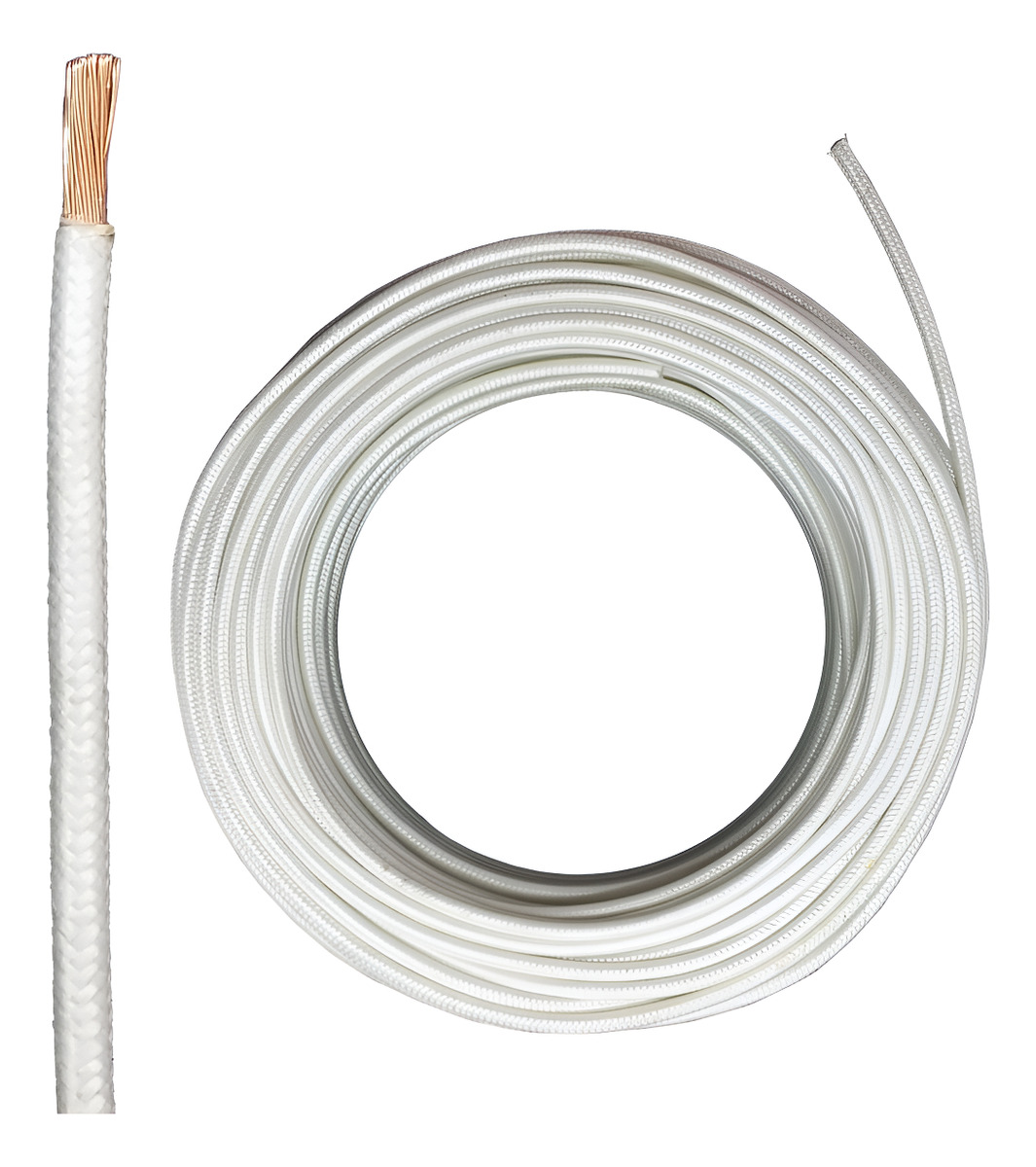 15 Mts Cable Multifilar De Fibra Alta Temperatura 2,5mm