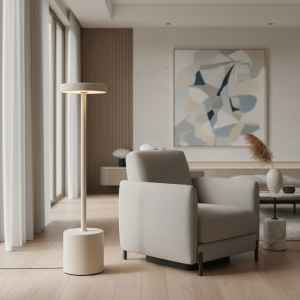 Portátil Táctil Luz Led De Mesa Altura 34cm Diámetro 80 Mm