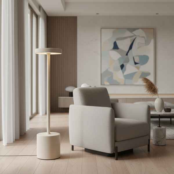 Portátil Táctil Luz Led De Mesa Altura 34cm Diámetro 80 Mm