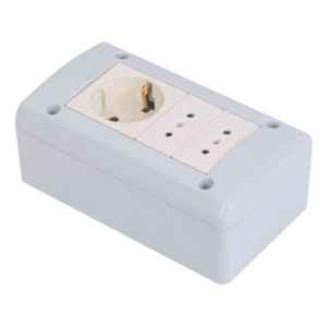 Caja Para Módulos Beta 3 En Linea X2 + Schuko
