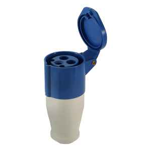 Ficha Industrial Hembra 32 Amp 2 Polos Mas Tierra Azul