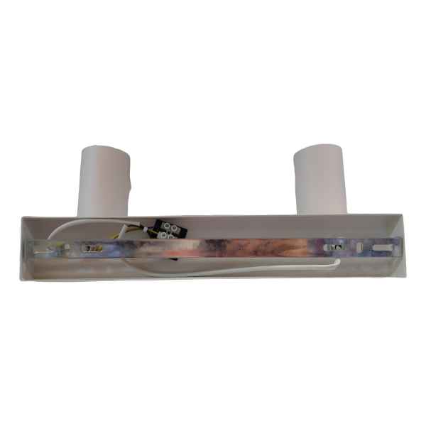Spot Cilindro 2 Luces Gu10 Aluminio Rectangular - Imagen 3