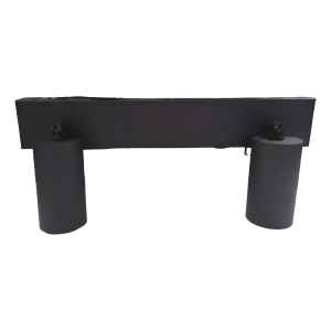 Spot Cilindro 2 Luces Gu10 Aluminio Rectangular