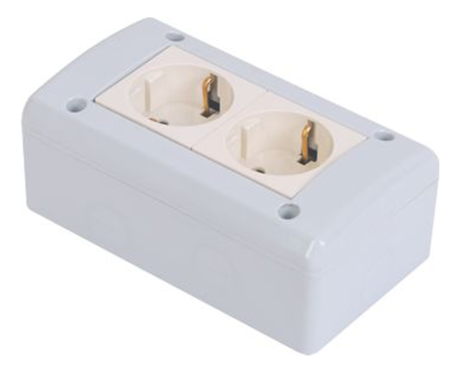 Caja Para Módulos Beta Schuko X2