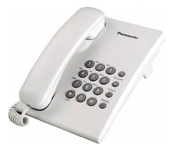 Teléfono Panasonic De Mesa Kx-ts500fxw Fijo - Color Blanco - Imagen 2