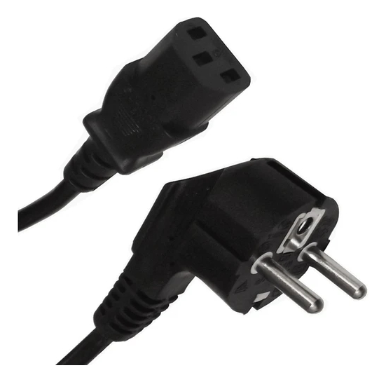 Cable Alimentación Para Computadora Toma Schuko X 1,5mt