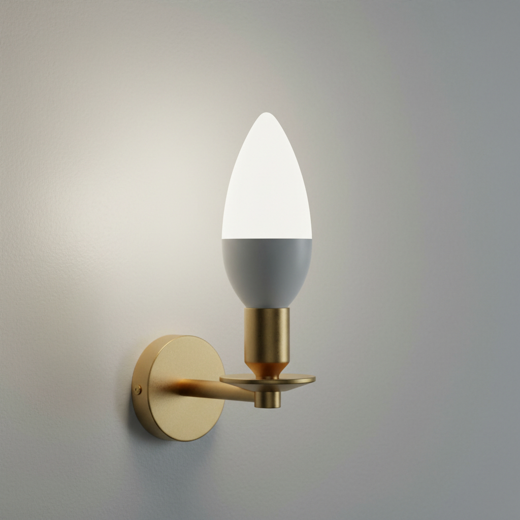 Lampara Vela E14 Led 5 Watts Contacto Electricidad Colon - Imagen 3