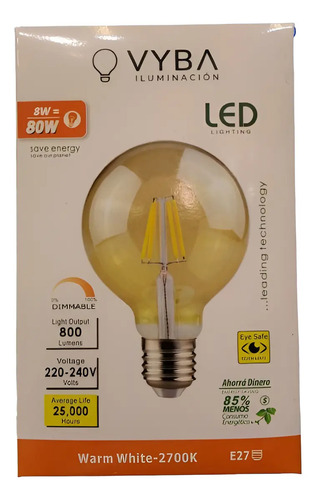 Lampara Led Dimerizable 8w Vyba Contacto Electricidad