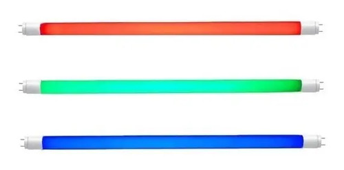 Tubo De Led Colores 1.20(18watts)contacto Electricidadocolon