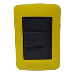 Plaqueta Armada Color Amarilla Con Llave Unipolar