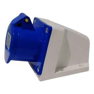 Toma Industrial 16 Amp 2 Polos Mas Tierra Azul