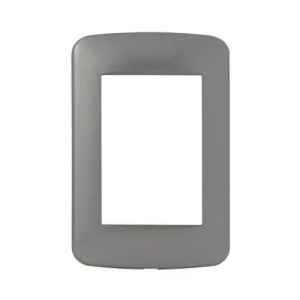 Plaqueta Gris Plata Mate Molveno Linea Reggio 3 Modulos