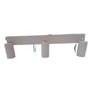 Spot Cilindro 3 Luces Gu10 Aluminio Rectangular