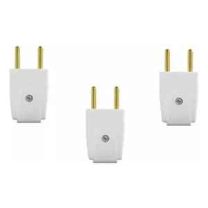 Pack 3 Fichas Molveno 2 Patas D Bronce Contacto Electricidad