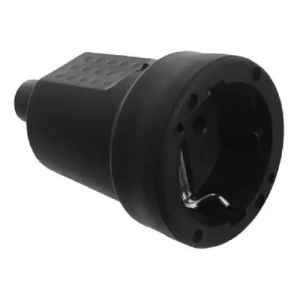 Ficha Schuko Hembra Goma Negra Contacto Electricidad Colon