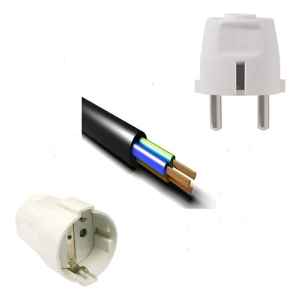 Alargue Armado 10mts Goma 3x2 Fichas Schuko Conatel