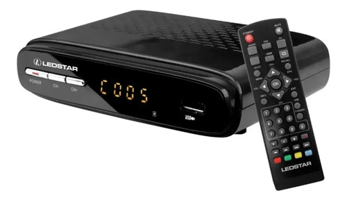 Sintonizador De Tv Digital Ledstar Ltv-view Negro Full Hd Hdmi + Control Remoto Estándar
