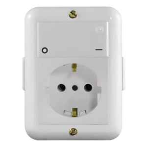 Caja Reggio 3 Módulos Con Toma Schuko Mas Llave Bipolar