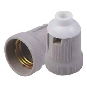 Pack 2 Portalámpara Colgar Cerámica C/ Capuchón De Plástico