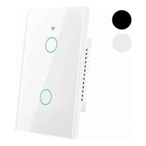 Interruptor Táctil Smart 1 Banda Wifi C/ Neutro 2 Mod Blanco